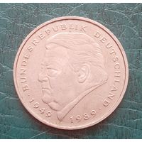 Германия 2 марки 1992 г Франц Йозеф Штраус