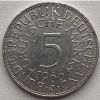 Германия 5 марок 1966 г. J - Гамбург