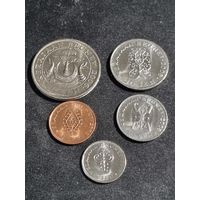 Бруней 1,5,10,20,50 сен 2005-2008 Unc