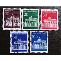 Марки Германия 1966 год Бранденбургские ворота