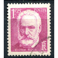 Франция - 1935г. - Виктор Гюго, писатель, поэт - 1 марка - полная серия, гашёная [Mi 300]. #2-Fr-49-A-1