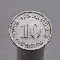 Германия 10 пфеннигов 1910 D