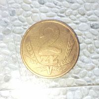 2 злотых 1987 года Польша. Народная Республика.
