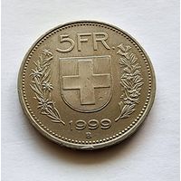 Швейцария 5 франков, 1999