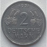 Германия 2 марки 1951 г. J