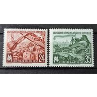 Германия, ГДР 1953 г. Mi.380-381 MNH** полная серия
