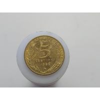 5 сантимов Франция 1985 года  лот 44