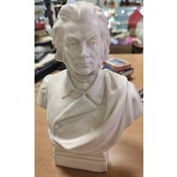 Антикварный, фарфоровый бюст - Адам Мицкевич. 25см. Минский фарфоровый завод. 50-ые года. Состояние люкс!
