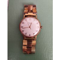 Часы наручные с браслетом Полет, Au20. СССР