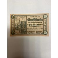 Австрия 10 геллеров нотгельд Похлар - 2101