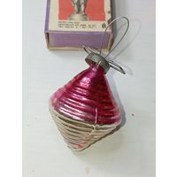 Игрушка на ёлку , Юла , винтаж , стекло , СССР . С 50 копеек