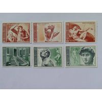 Марки  Искусство.   Микеланджело  Почта СССР   1975     6 шт. -  4,00 руб.