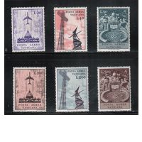 Ватикан-1967,(Мих.517-522)  **  , Авиапочта, Самолет, Архитектура (полная серия)(2)