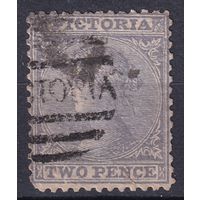 89.Aust. Великобритания. Австралийские штаты. Виктория. Стандарт. 1864 г. 2p. Mi.#38.