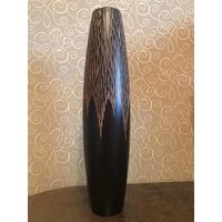 Ваза из темного дерева, ручная работа, Египет