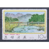 [487] Корея,КНДР 1974. Архитектура.Мост. MNH