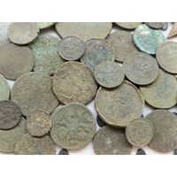 Лот монет Царской России с сопутками. Не чищены! С 1 рубля!