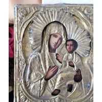 Икона Божией Матери Тихвинская, 19 век, с рубля!