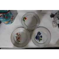 Тарелочки Добруш 17 см Цветочно-ягодные мотивы