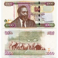 Кения. 1000 шиллингов (образца 2010 года, P51e, XF)