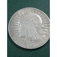 5 злотых 1933 год. Ядвига