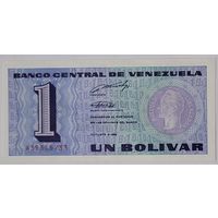 Венесуэла, 1 боливар 1989 г. P68a. Серия A. UNC-.