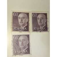 Испания  1955 Франсиско Франко, испанский генерал и диктатор.