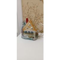 Ночной светильник Домик с мельницей ГДР.