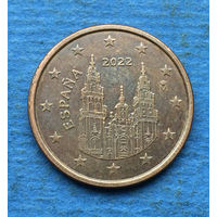 Испания 5 евроцентов 2022