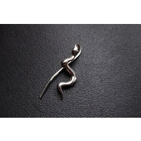 Серьга змейка 925 1шт