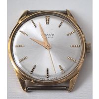 РЕДКИЕ!!! Позолоченные ЧАСЫ СССР. AU20.  РАКЕТА РЕКОРД 23 КАМНЯ РАССЫПУХА На ходу..