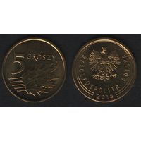 Польша y925 5 грош 2018 год (mw) (_alb2