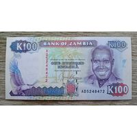 Werty71 Замбия 100 квача 1991 UNC банкнота