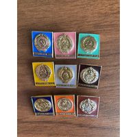 Значки Союзные республики СССР Гербы