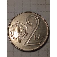 2 кроны Чехословакия 1991 год