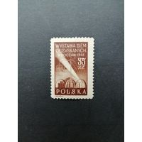 Польша 1948 Марка из серии "Выставка во Вроцлаве (Breslau), посвященная возвращению территорий" (чистая**) Mi.496 каталог 1.80 евро