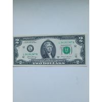 2 доллара США. 2017 год. Сан-Франциско.