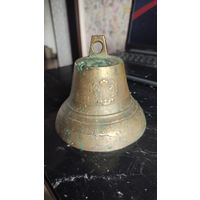 Колокольчик поддужный По особому заказу съ серебромъ  с орлами РИ до 1917 г Высота 11.5 см