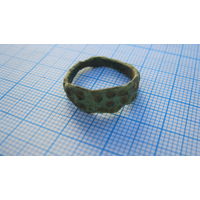 Перстень старинный. Бронза, литье.