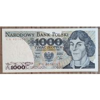 Польша 1000 злотых 1982 г., P:146c, 1 czerwca. XX