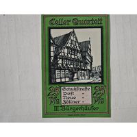1922 год 25 пфеннигов  Германия