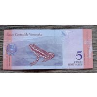 Werty71 Венесуэла 5 боливаров 2018 UNC банкнота лягушка