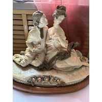 Статуэтка Свидание Дама и Кавалер Италия Каподимонте в работу с 1 рубля