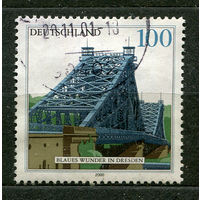 Мост через Эльбу "Голубое чудо" в Дрездене. Германия. 2000. Полная серия 1 марка