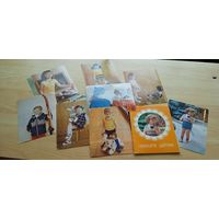 Свяжите детям. Комплект из 15 цветных листовок. (Открытки, А5).1985г. 14