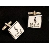 Запонки мужские "Отец жениха"