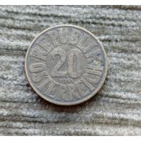 Werty71 Австрия 20 шиллингов 1954 Редкая