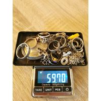 Лот (2) серебряных украшений (под ремонт и не только), серебро (875, 800, 916, 925 и т.п.). С 1 рубля