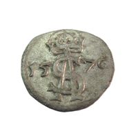 Двуденар литовский 1570 Вильно Сигизмунд Август
