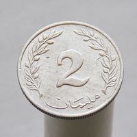 Тунис 2 миллима 1960
